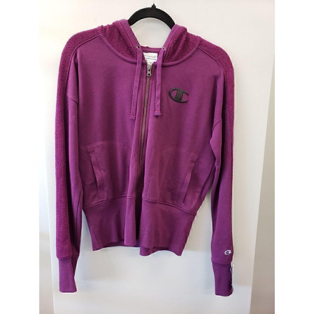 Champion NWOT Heritage Purple Zip Hoodie Small‎